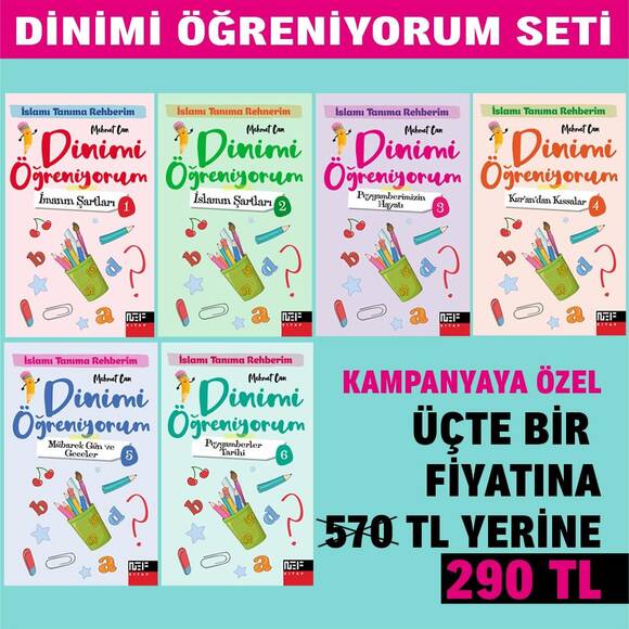 +9 YAŞ Dinimi Öğreniyorum Seti 6 Kitap