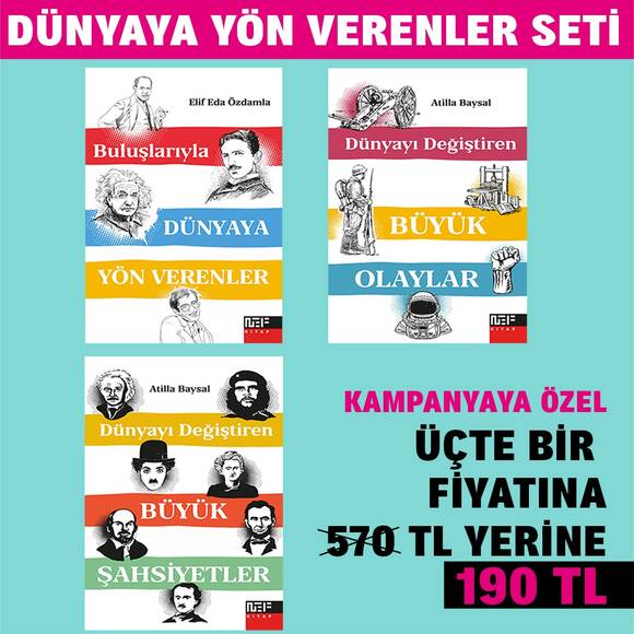 Dünyaya Yön Verenler Seti - 3 Kitap