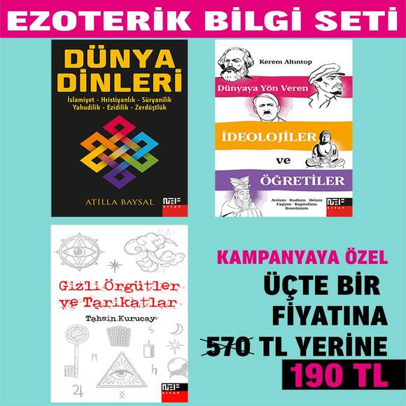 Ezoterik Bilgi Seti - 3 Kitap