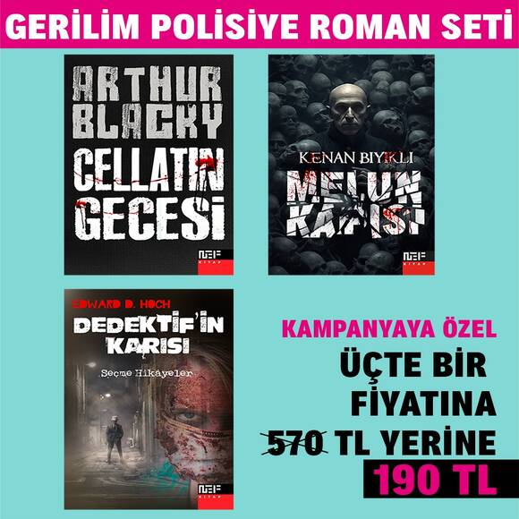 Gerilim Polisiye Roman Seti - 3 Kitap