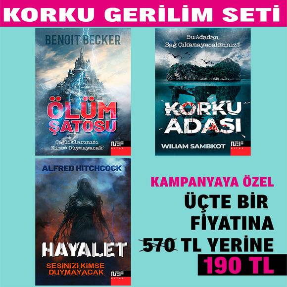 KORKU GERİLİM SETİ - 3 KİTAP